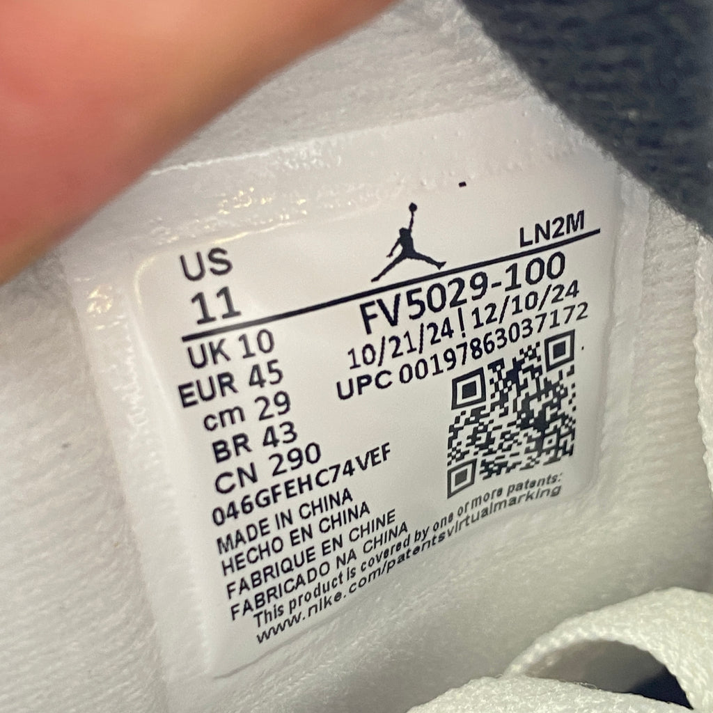 Air Jordan 4 Retro "White Cement" 2025 New Size 11