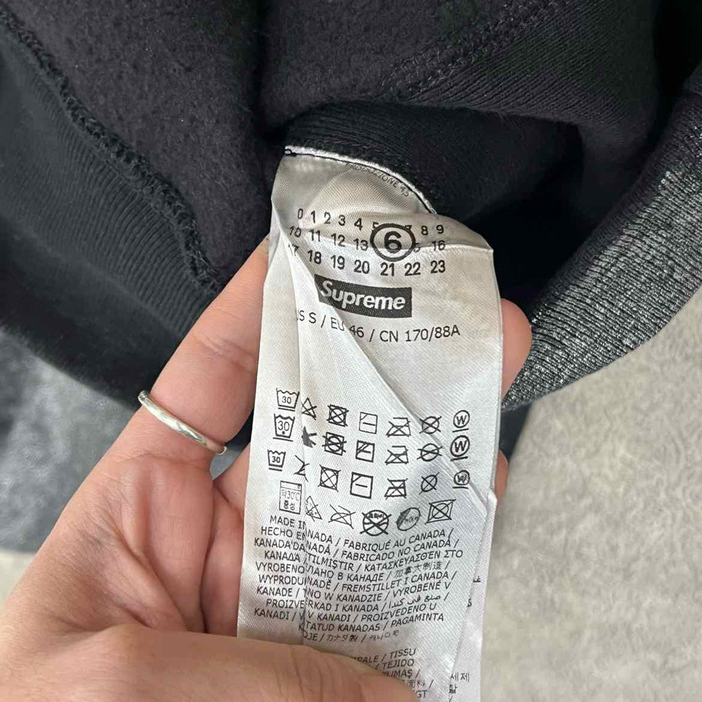 Supreme Hoodie "MAISON MARGIELA FOIL BOX LOGO" Black New Size S
