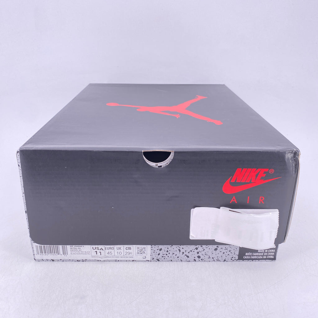 Air Jordan 5 Retro "Fire Red Black Tongue" 2025 New Size 11