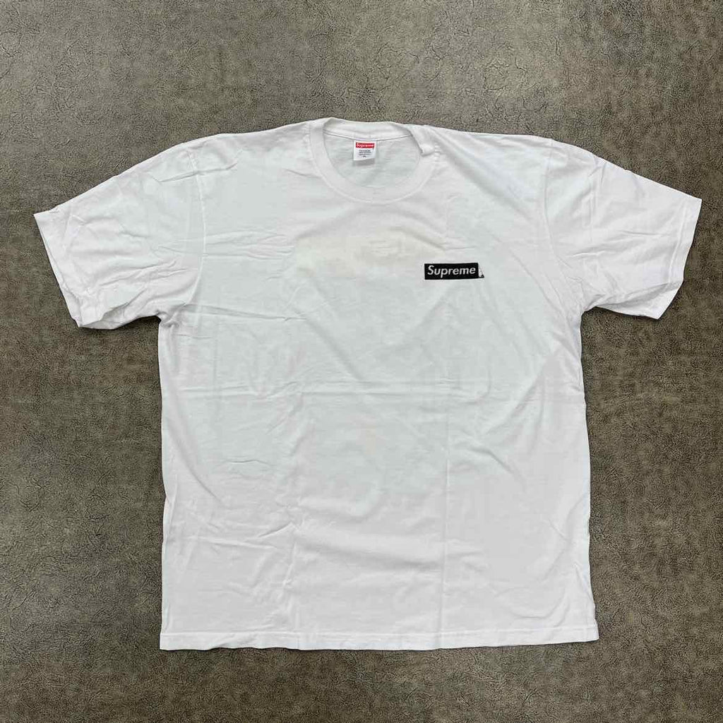 Supreme T-Shirt "SPIRAL" White Used Size XL