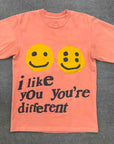 CPFM Long Sleeve "I LIKE YOU YOU'RE DIFFERENT" Peach Used Size S