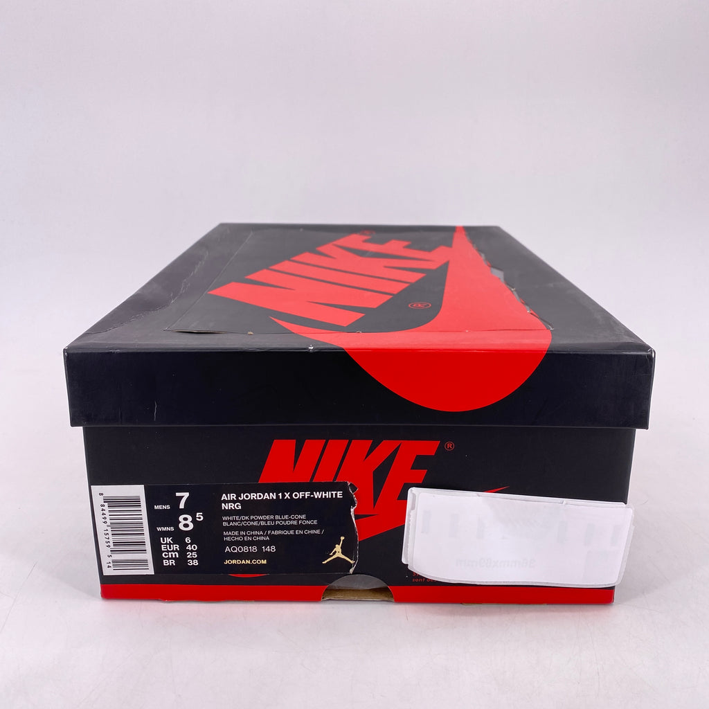 Air Jordan 1 Retro High OG "Off White Unc" 2018 Used Size 7