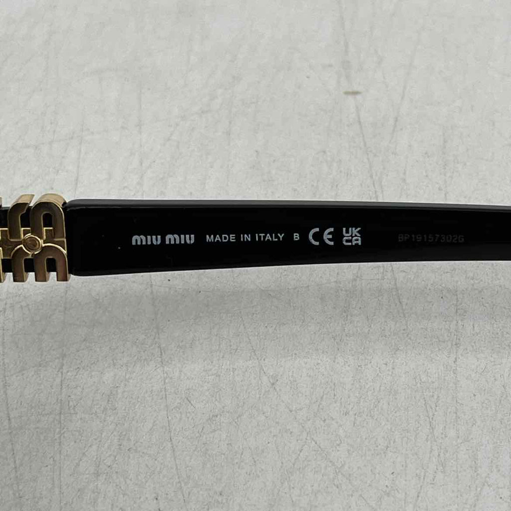 Miu Miu Sunglasses "GLIMPSE OVAL" Used Black Size OS