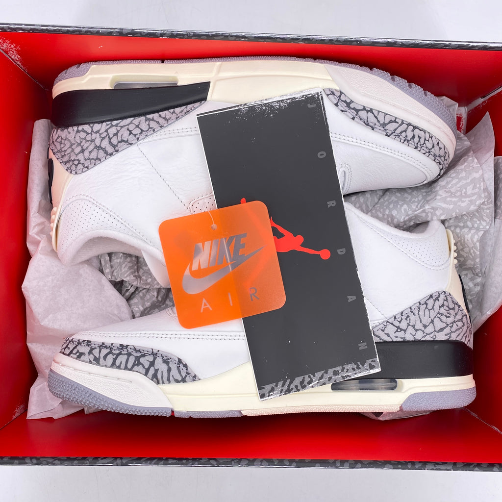 Air Jordan 3 Retro "White Cement Reimagined" 2023 New Size 7.5