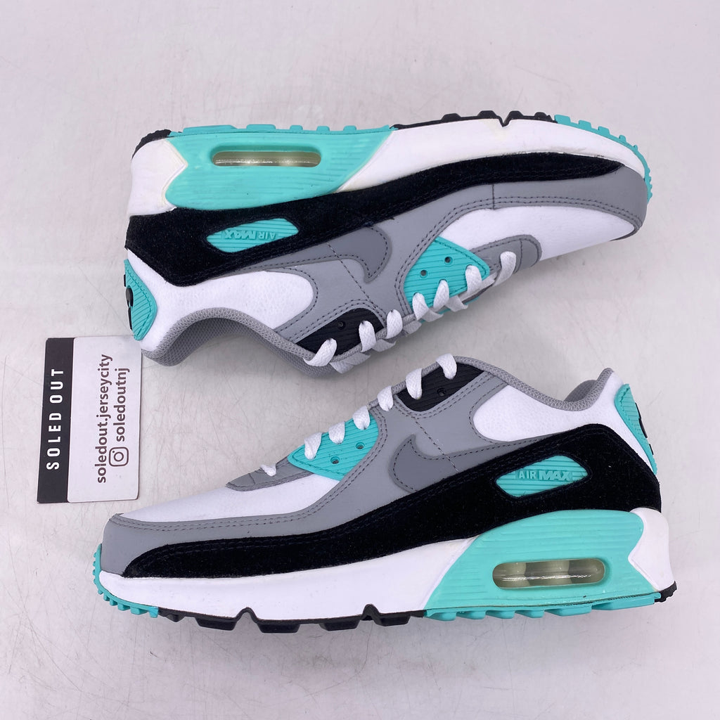 Nike (GS) Air Max 90 "Particle Grey Teal" 2022 New Size 6Y