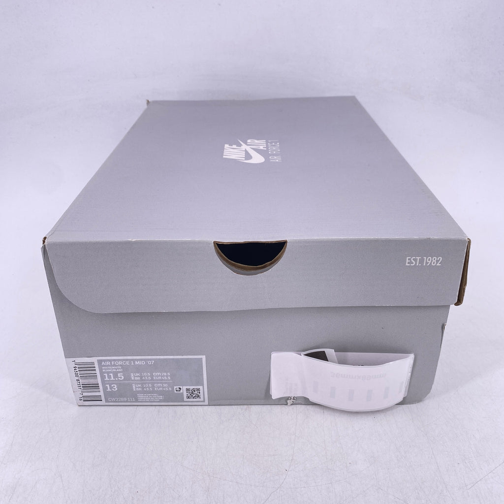 Nike Air Force 1 Mid "White"  New Size 11.5