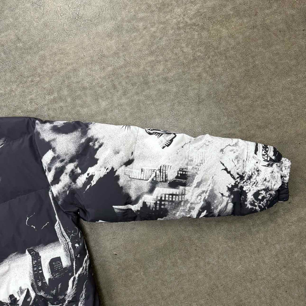 Vale Puffer Jacket "NYC" Grey Used Size S