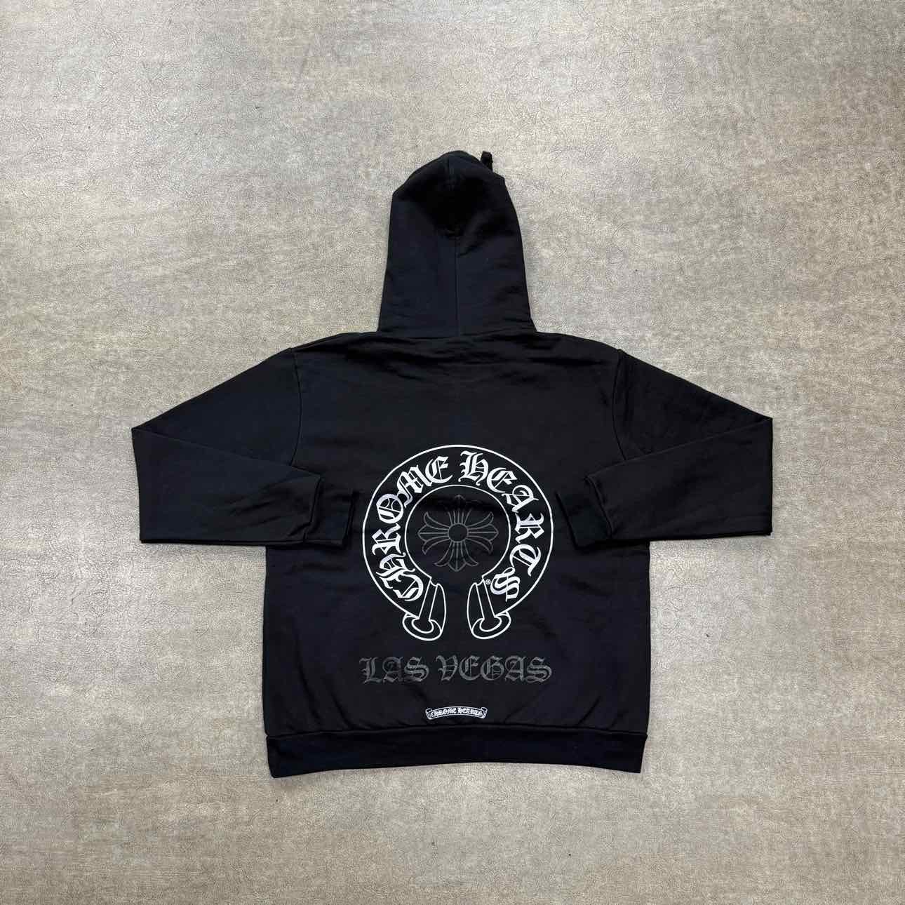 Chrome Hearts Hoodie &quot;LAS VEGAS&quot; Black Used Size M