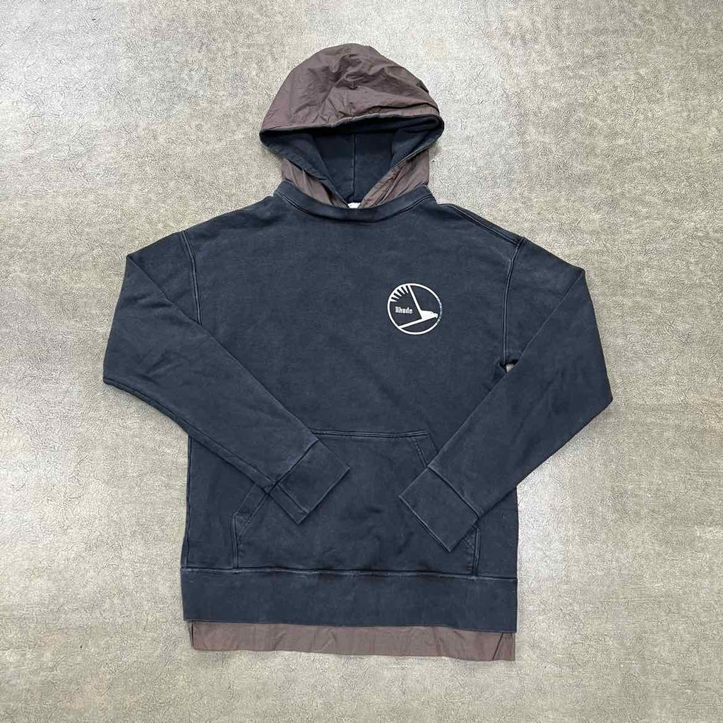 Rhude Hoodie "EAGLE" Black Used Size S