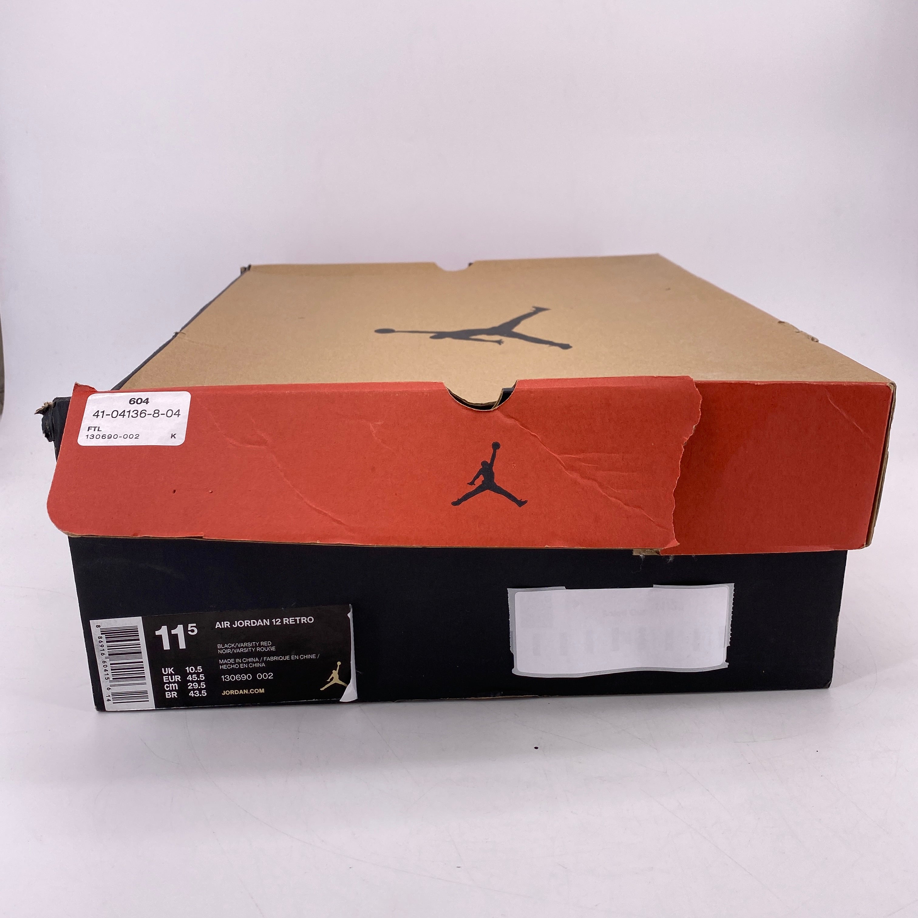 Air Jordan 12 Retro &quot;Flu Game&quot; 2016 Used Size 11.5
