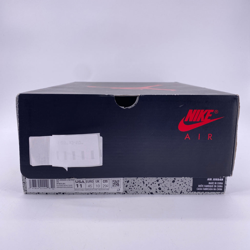 Air Jordan 5 Retro "Black Metallic Reimagined" 2025 New Size 11