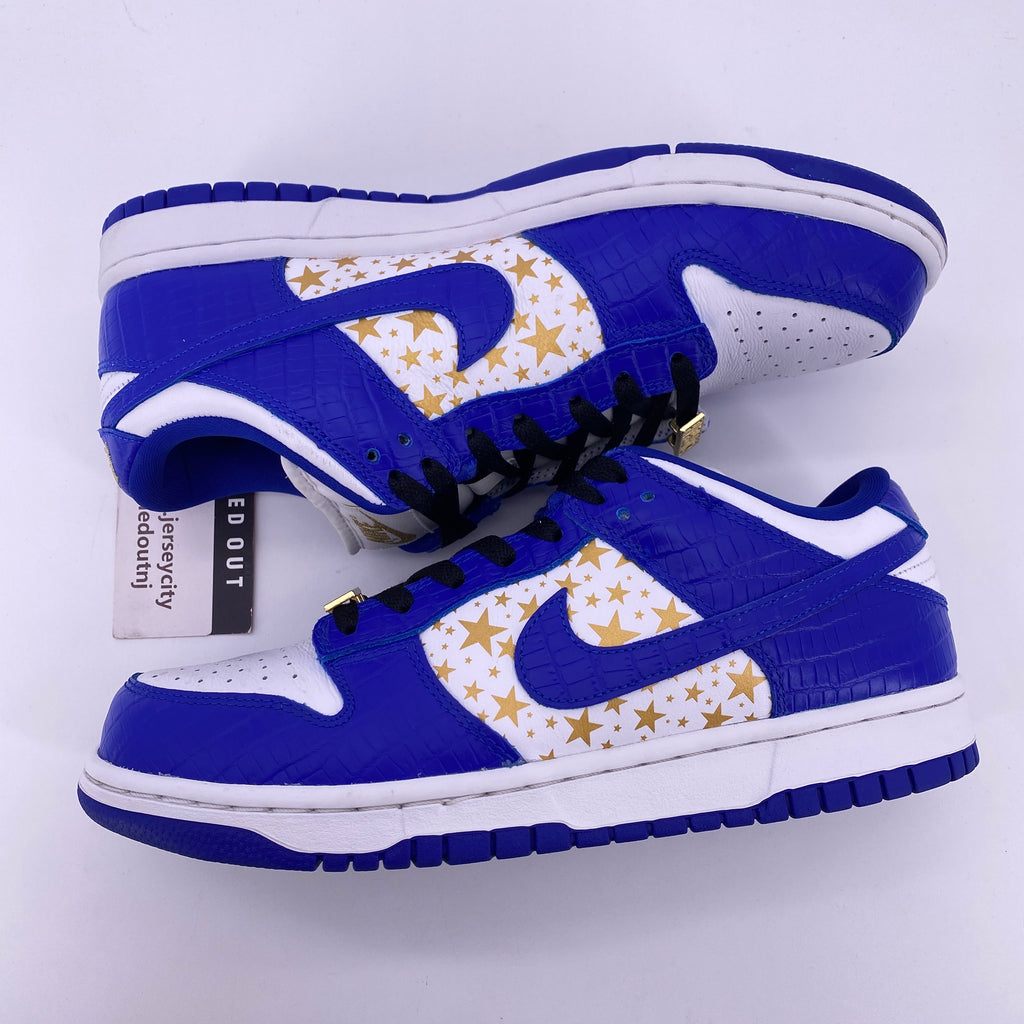 Nike SB Dunk Low "Supreme Blue Stars" 2021 Used Size 8.5