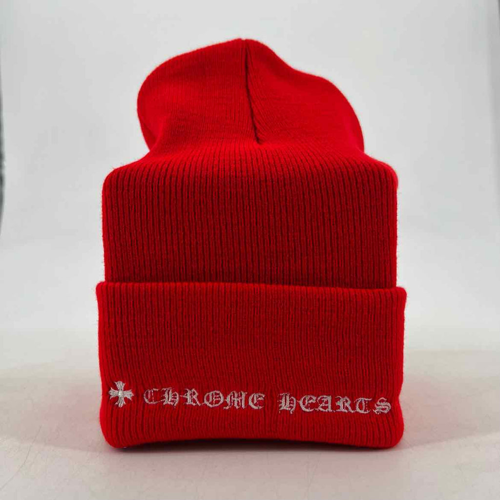 Chrome Hearts Beanie "CH LOGO" New Red Size OS