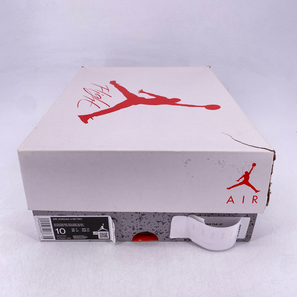 Air Jordan 4 Retro "White Oreo" 2021 New Size 10