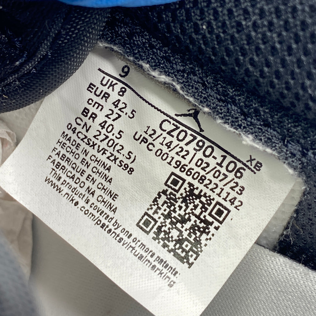 Air Jordan 1 Retro Low "Black Toe" 2023 Used Size 9