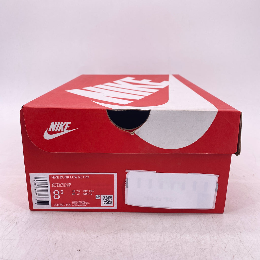 Nike Dunk Low "Black White" 2021 New Size 8.5