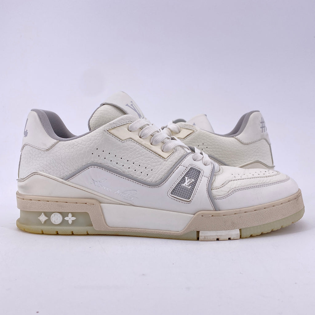 Louis Vuitton Trainer "White Grey" 2021 Used Size 7.5LV