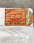 Denim Tears Jeans "COTTON WREATH" White Used Size 40