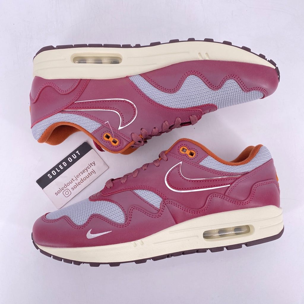 Nike Air Max 1 / Patta "Waves Maroon" 2021 New Size 11.5
