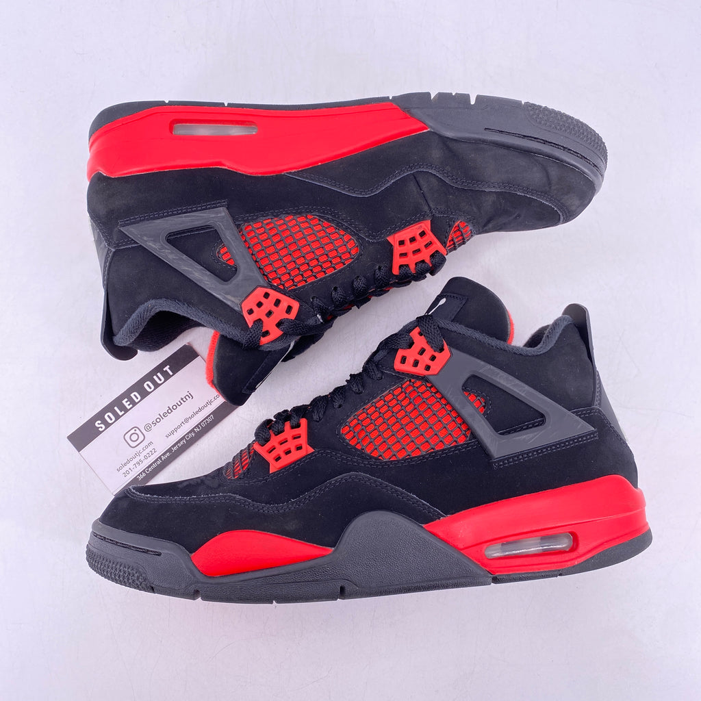 Air Jordan 4 Retro "Red Thunder" 2022 Used Size 8.5