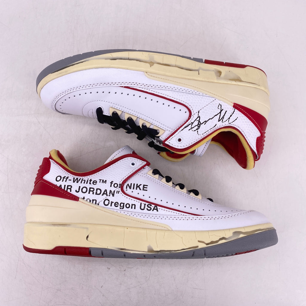 Air Jordan 2 Retro Low "Ow White Red" 2021 New Size 8.5