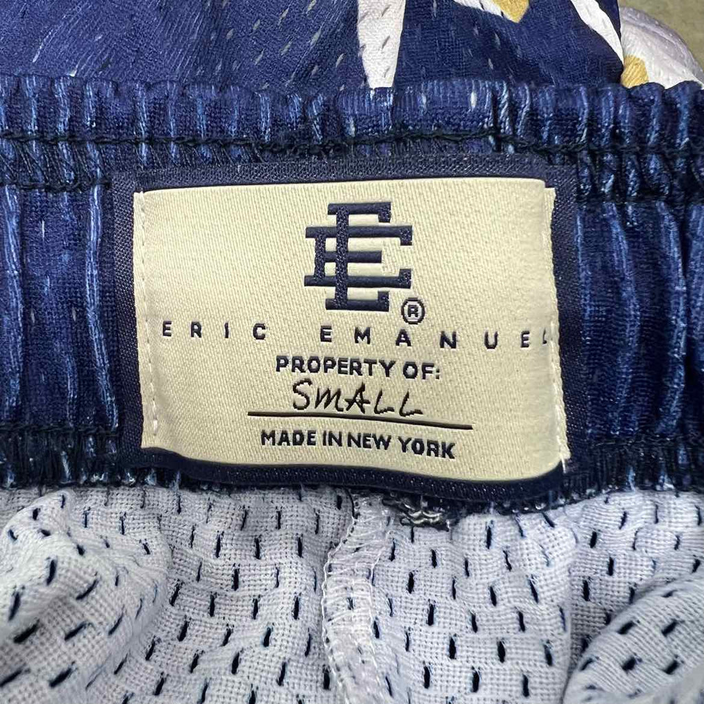 Eric Emanuel Mesh Shorts "NAVY SUMMIT" New Size S