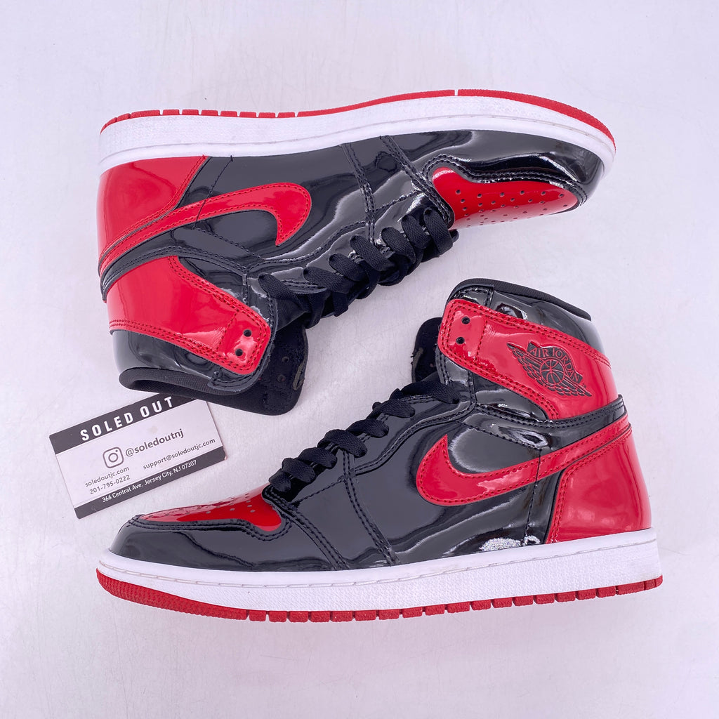 Air Jordan 1 Retro High "Patent Bred" 2021 Used Size 8