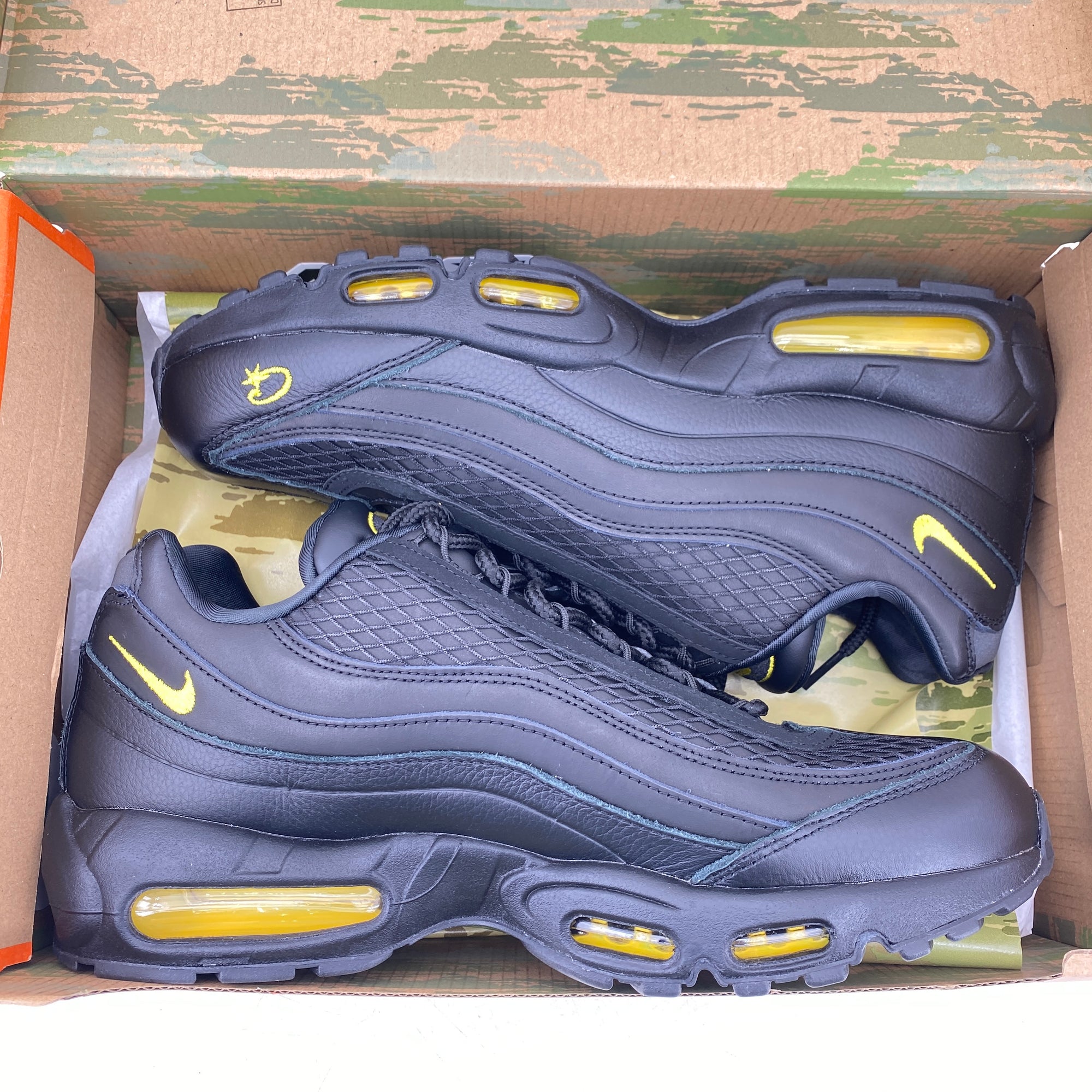 Nike Air Max 95 &quot;Corteiz Honey Black&quot; 2025 New Size 12