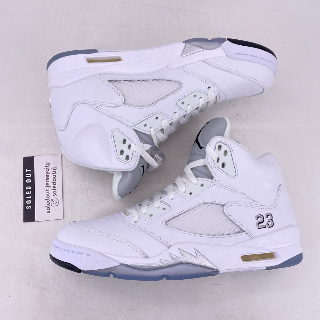 Air Jordan 5 Retro "Metallic White" 2015 New Size 9.5