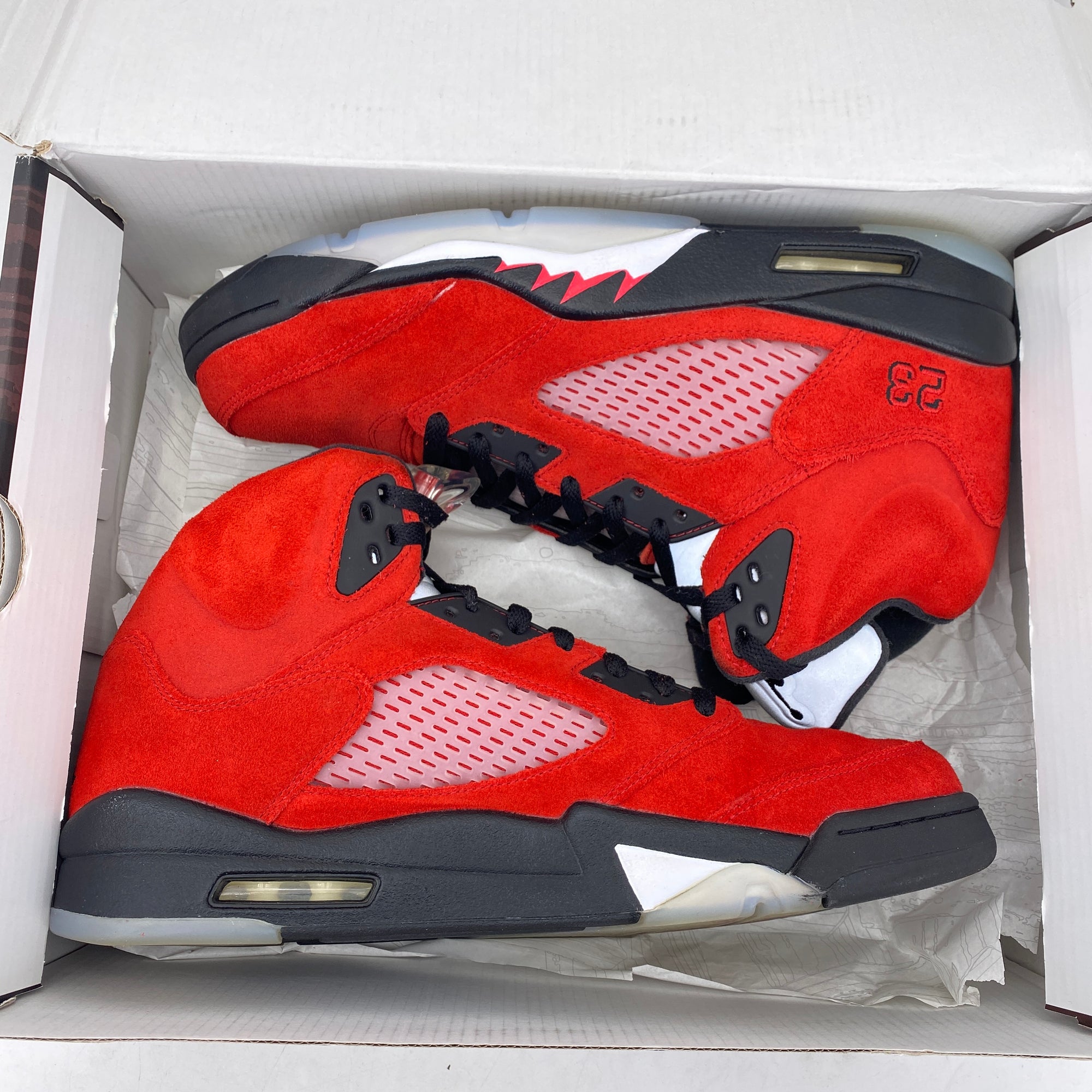 Air Jordan 5 Retro &quot;Raging Bull Red Suede&quot; 2021 Used Size 12