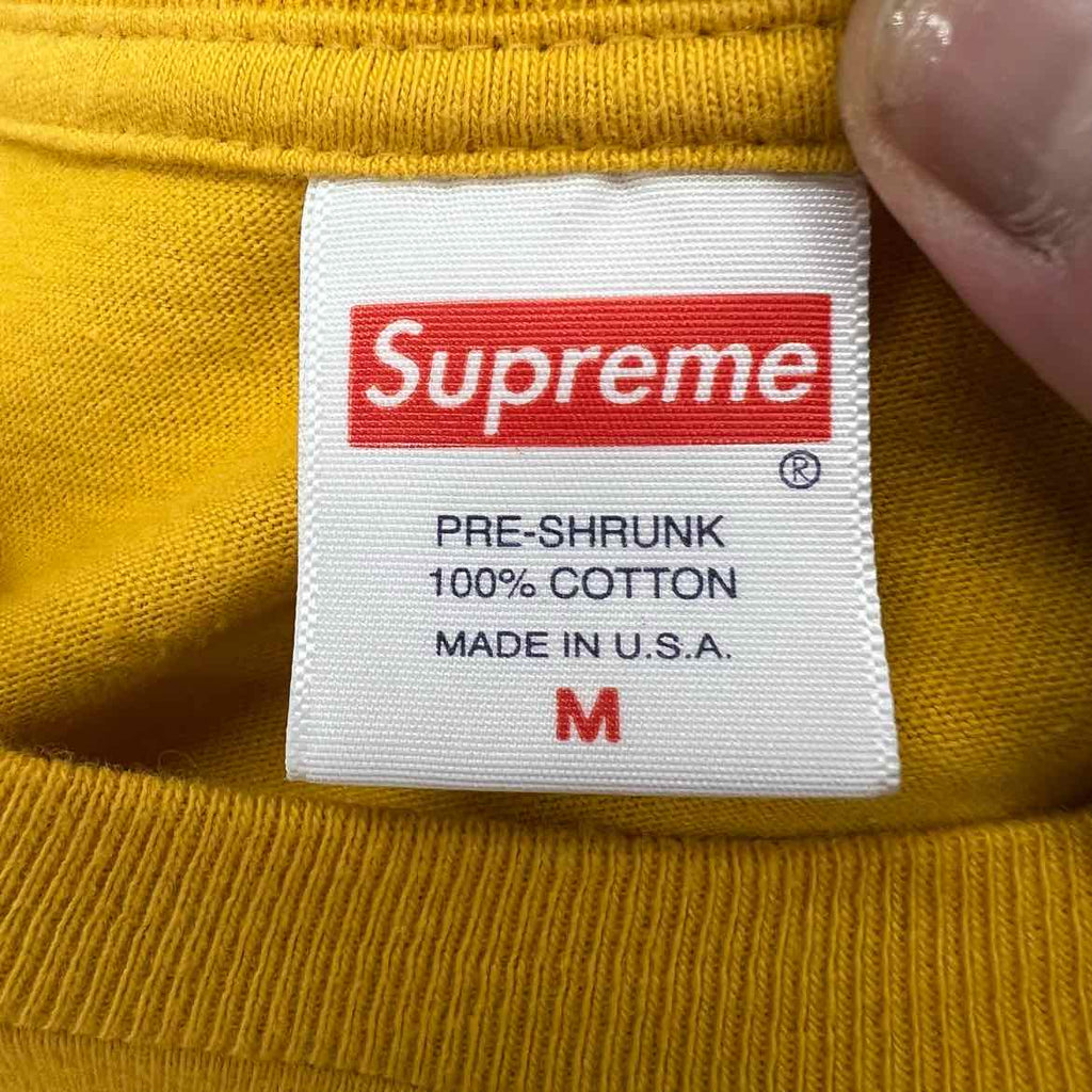 Supreme T-Shirt "GONZ" Mustard Used Size M
