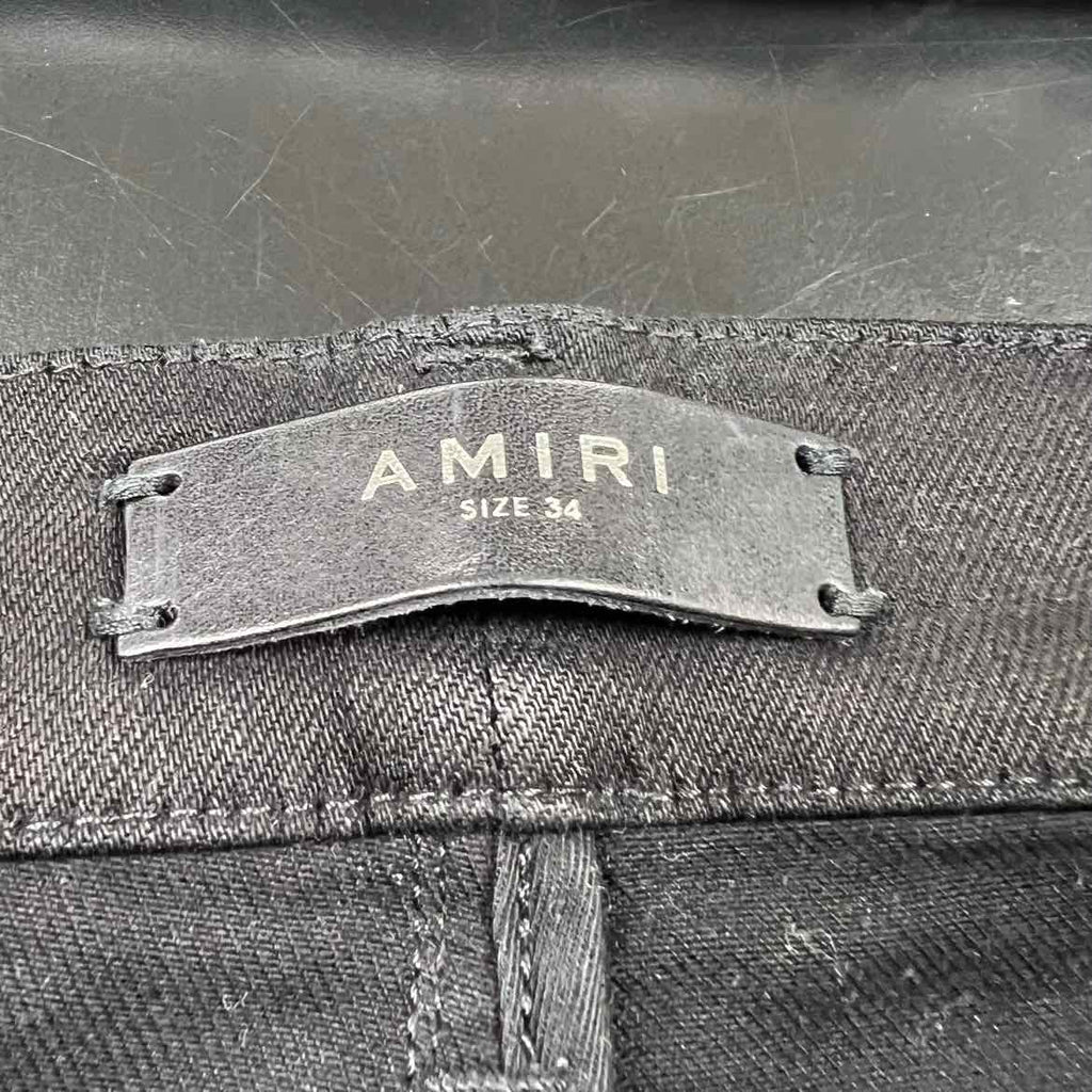 Amiri Jeans "WAXED" Black Used Size 34