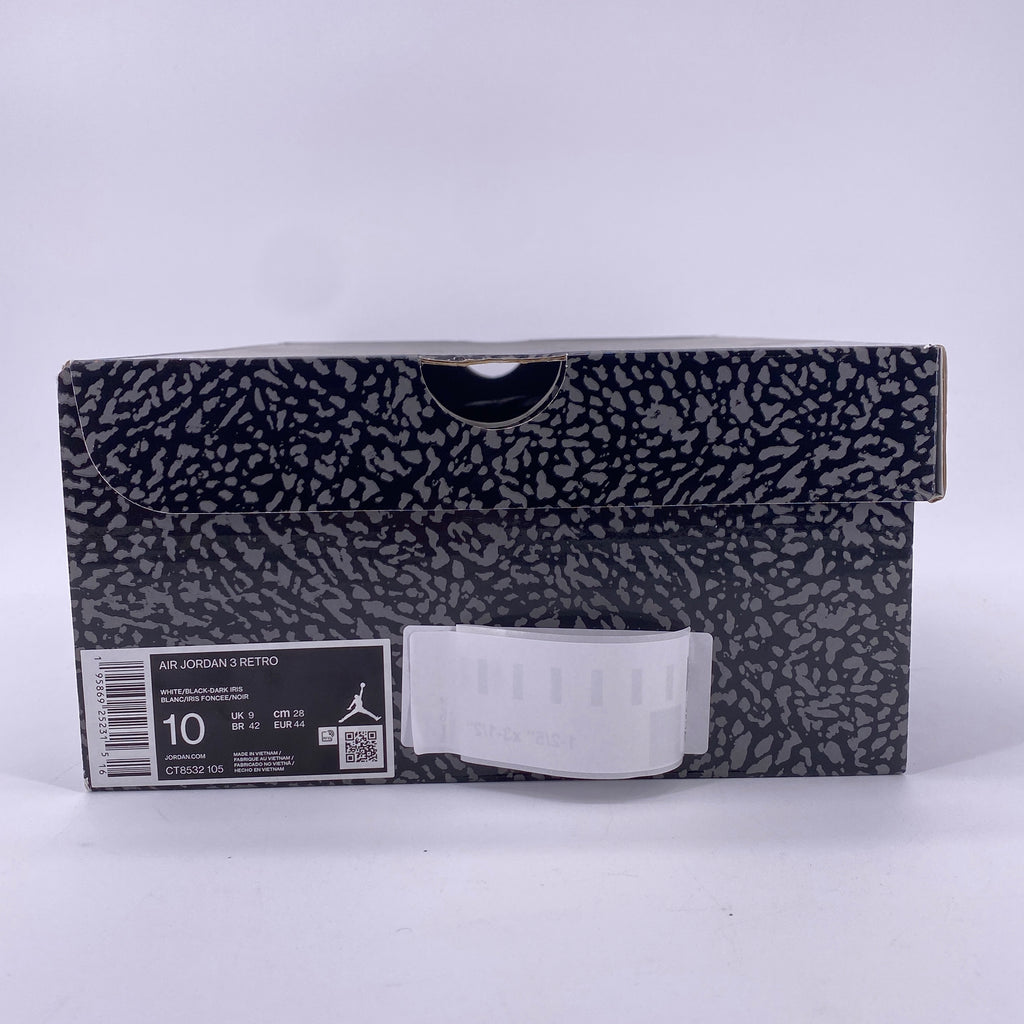 Air Jordan 3 Retro "Dark Iris" 2022 Used Size 10