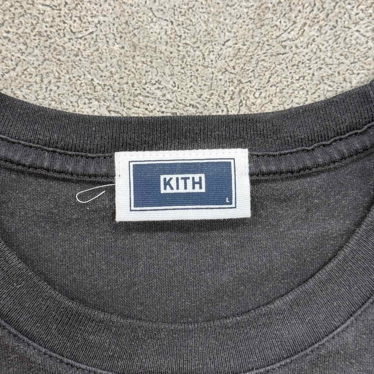 Kith T-Shirt &quot;KITH &amp; KIN CHAMPIONS&quot; Black Used Size L