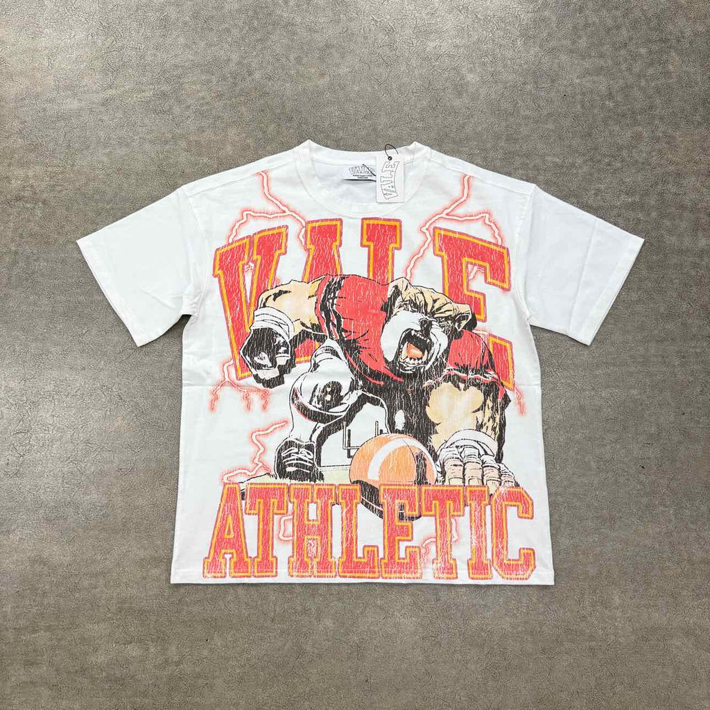 Vale T-Shirt "VALLEY ATHLETICS" Cream New Size L