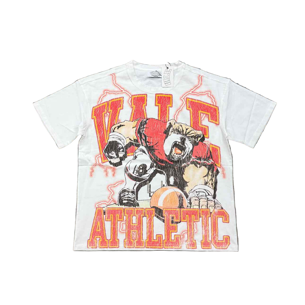 Vale T-Shirt "VALLEY ATHLETICS" Cream New Size L