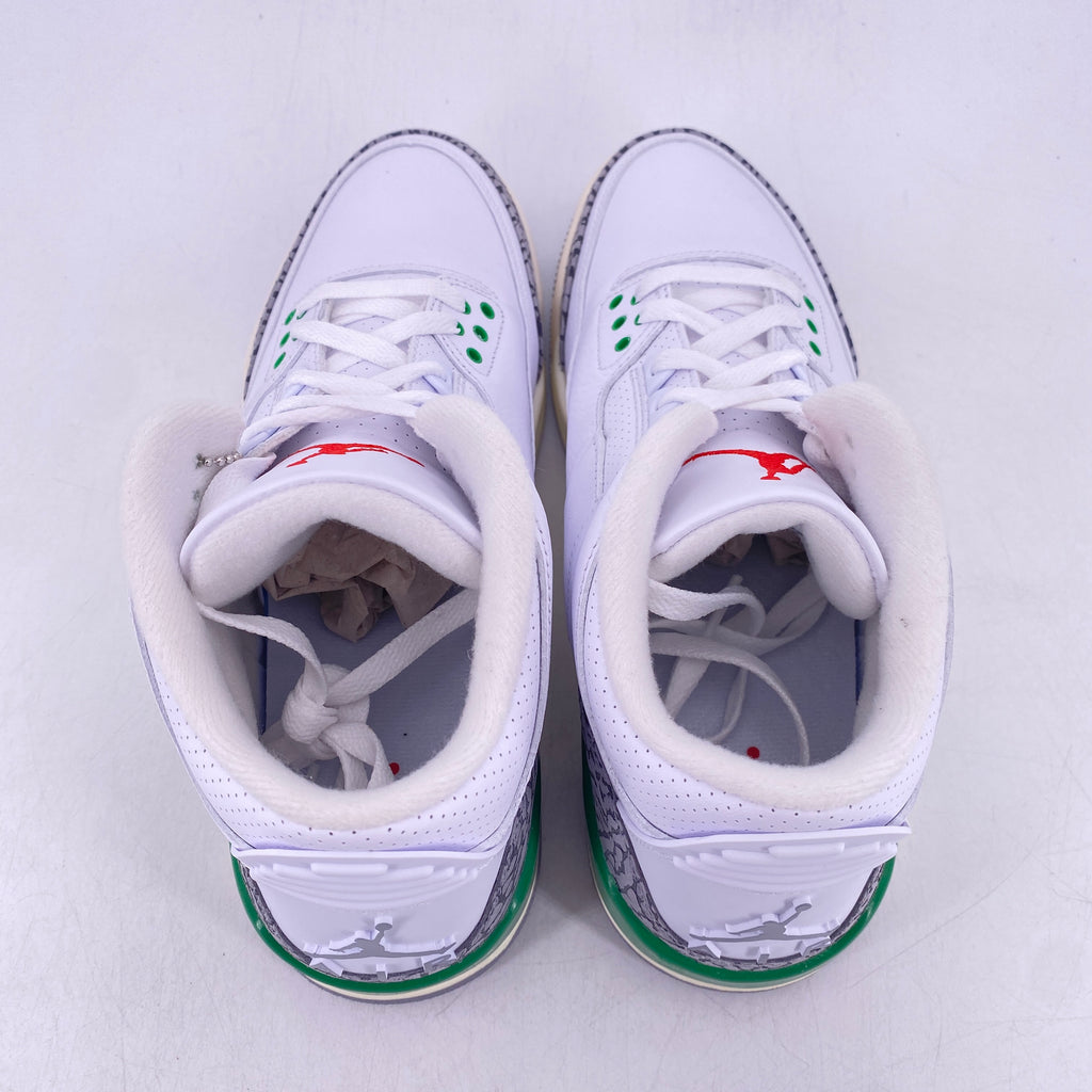 Air Jordan (W) 3 Retro "Lucky Green" 2023 New Size 10.5W
