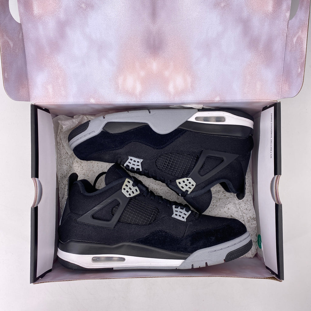 Air Jordan 4 Retro "Black Canvas" 2022 Used Size 10.5