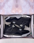 Air Jordan 4 Retro "Black Canvas" 2022 Used Size 10.5