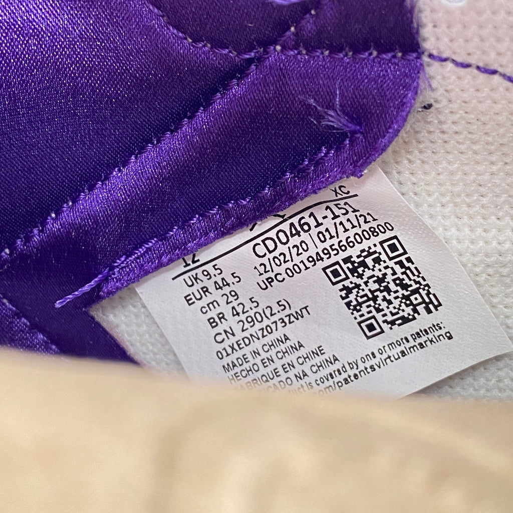 Air Jordan (W) 1 Retro High OG "Court Purple" 2021 New Size 12W
