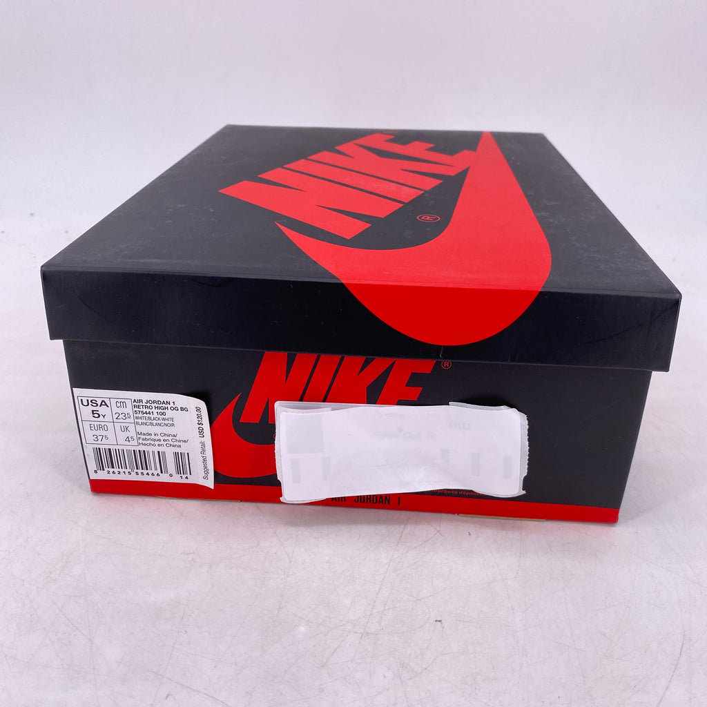 Air Jordan (GS) 1 Retro High OG "Perforated White" 2017 New Size 5Y