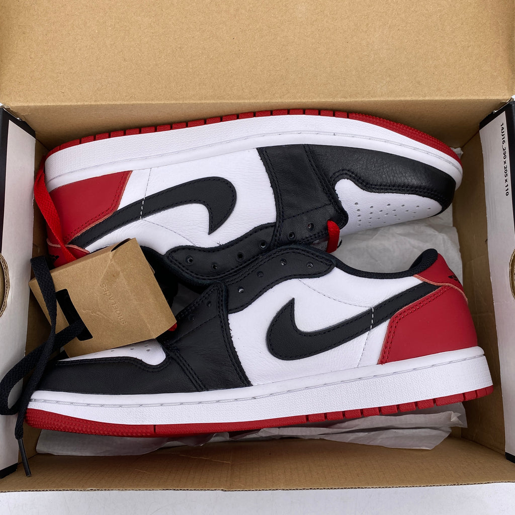 Air Jordan 1 Retro Low "Black Toe" 2023 New Size 8