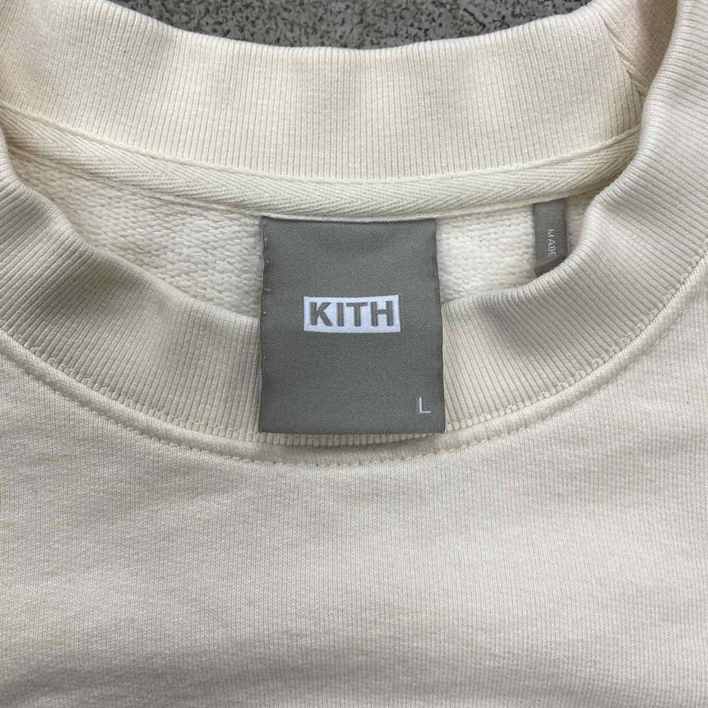 Kith Crewneck Sweater "JANE" Cream Used Size L (W)