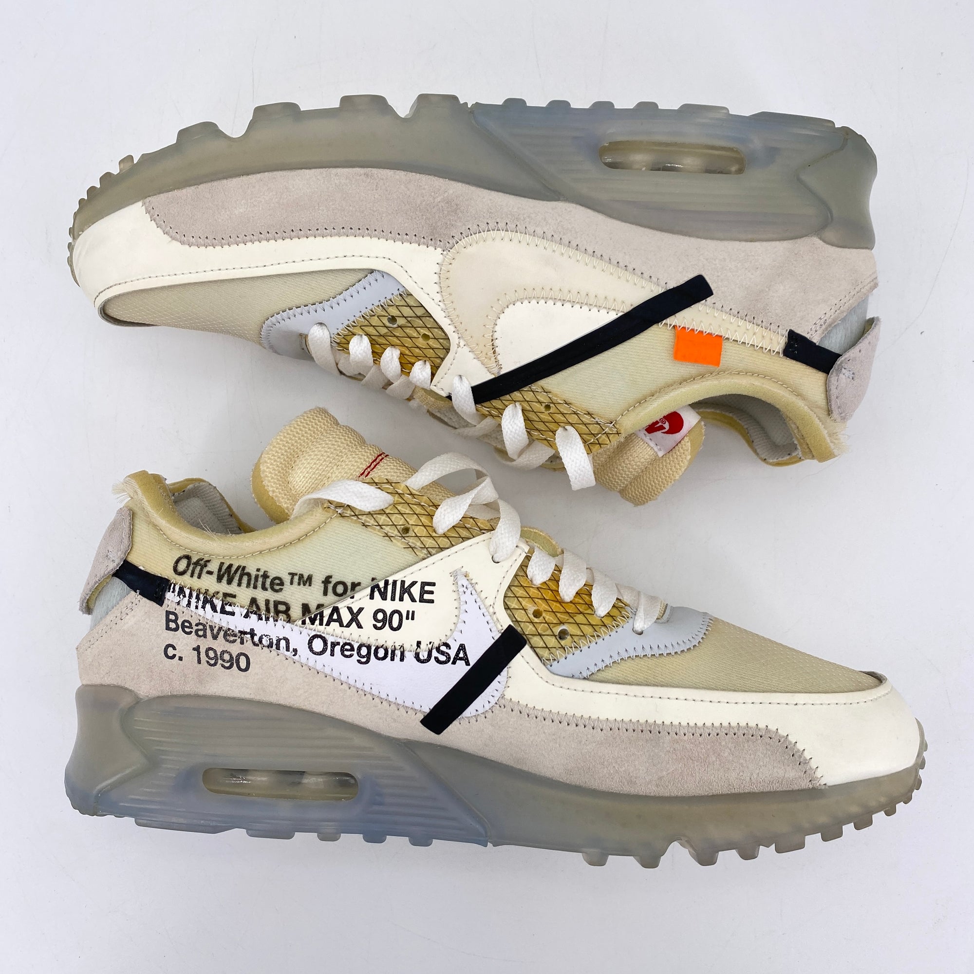 Nike Air Max 90 &quot;The 10: Off-White&quot; 2017 Used Size 10