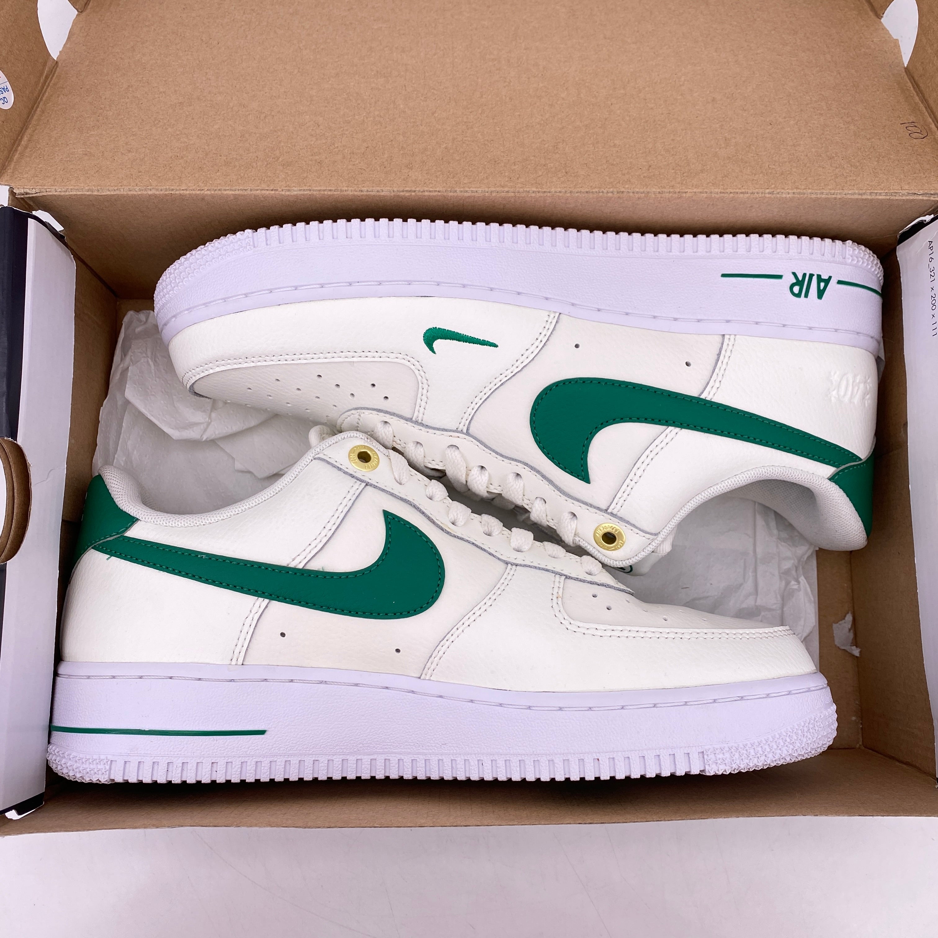 Nike Air Force 1 &#39;07 &quot;40Th Anniversary Sail Malachite&quot; 2022 Used Size 8