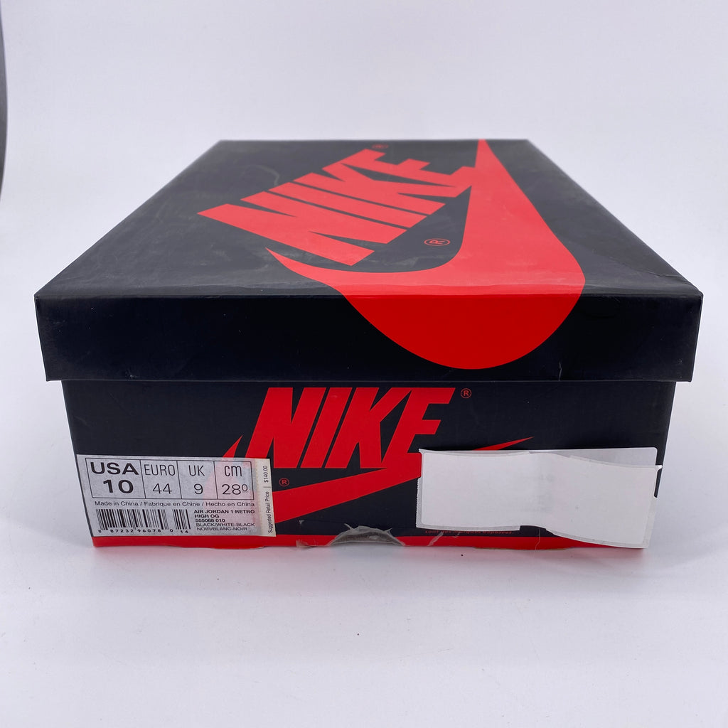 Air Jordan 1 Retro High OG "Black White" 2014 New Size 10