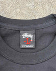 Stussy Long Sleeve "PEACE IS KING" Black Used Size L