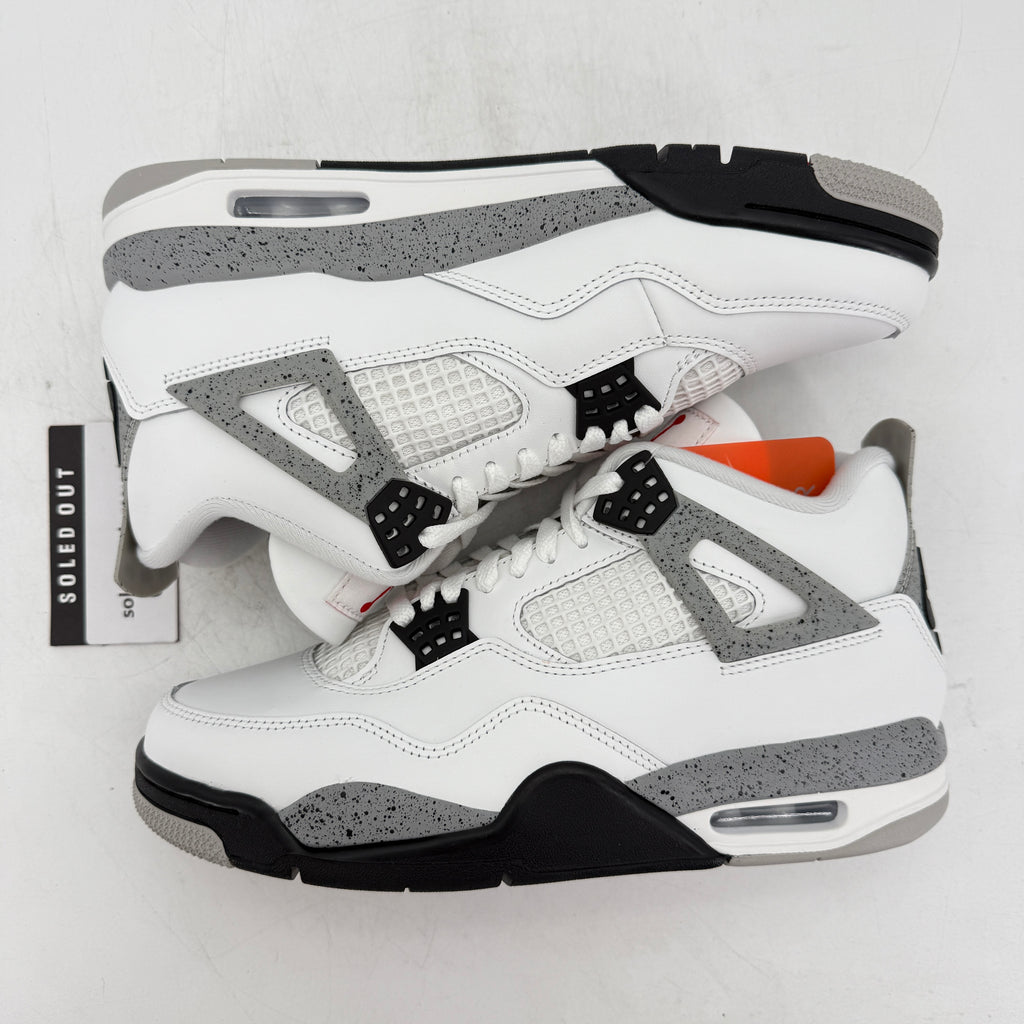 Air Jordan 4 Retro "White Cement" 2025 New Size 9