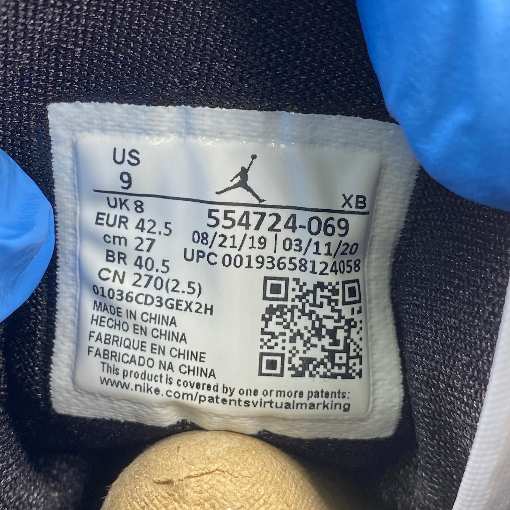 Air Jordan 1 Mid &quot;Chicago Toe&quot; 2020 New Size 9