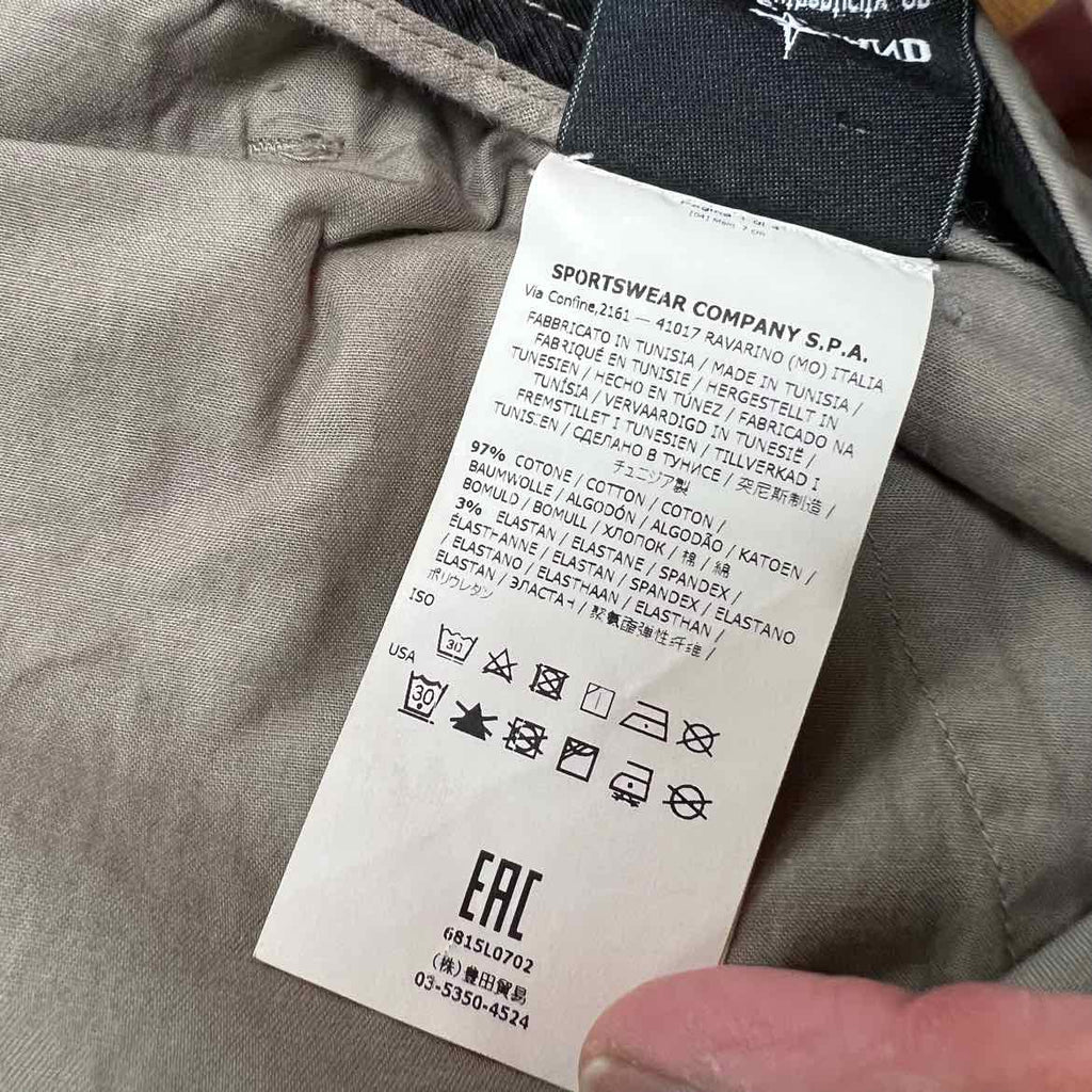 Stone Island Shorts "PATCH" Grey Used Size 36